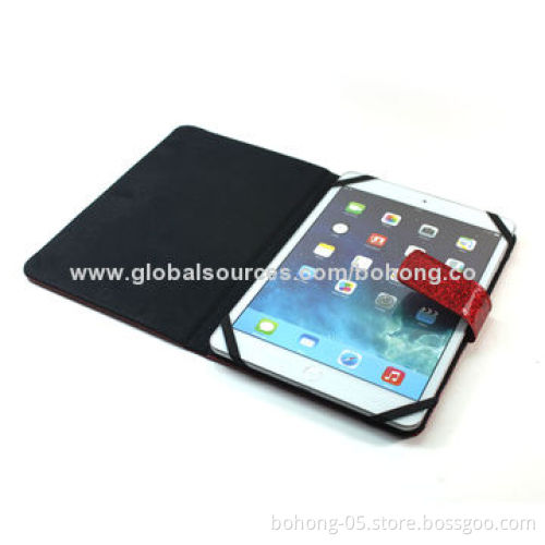Universal Leather Cases for 7-8-inch Tablet PCs, Elastics Inside Fix the Tablet